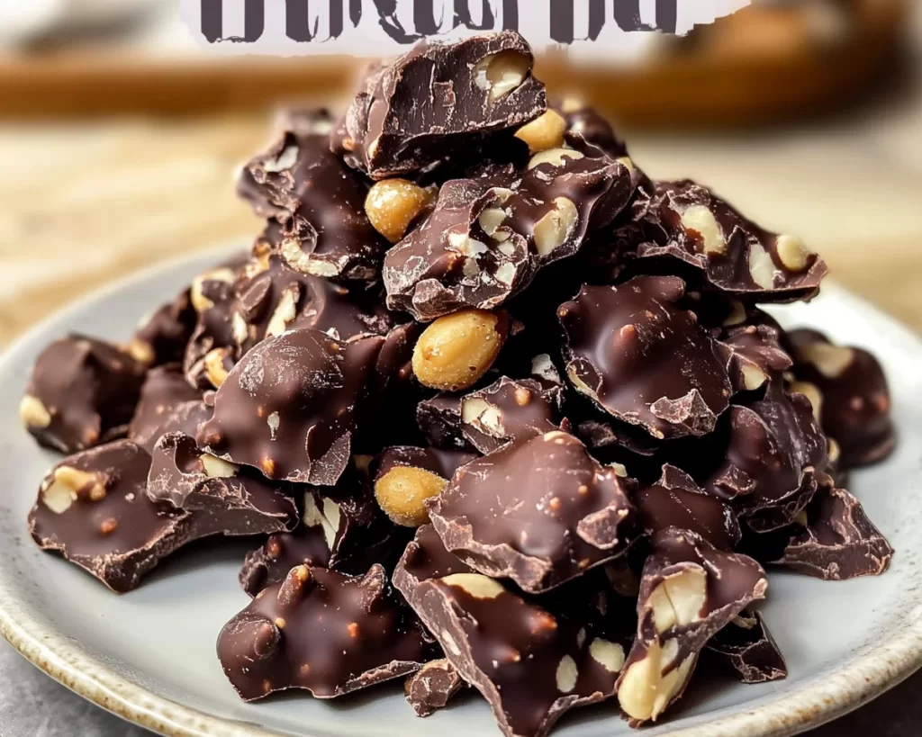 5-Ingredient Dark Chocolate Peanut Clusters