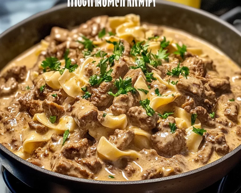 Lighter Beef Stroganoff With Greek Yogurt