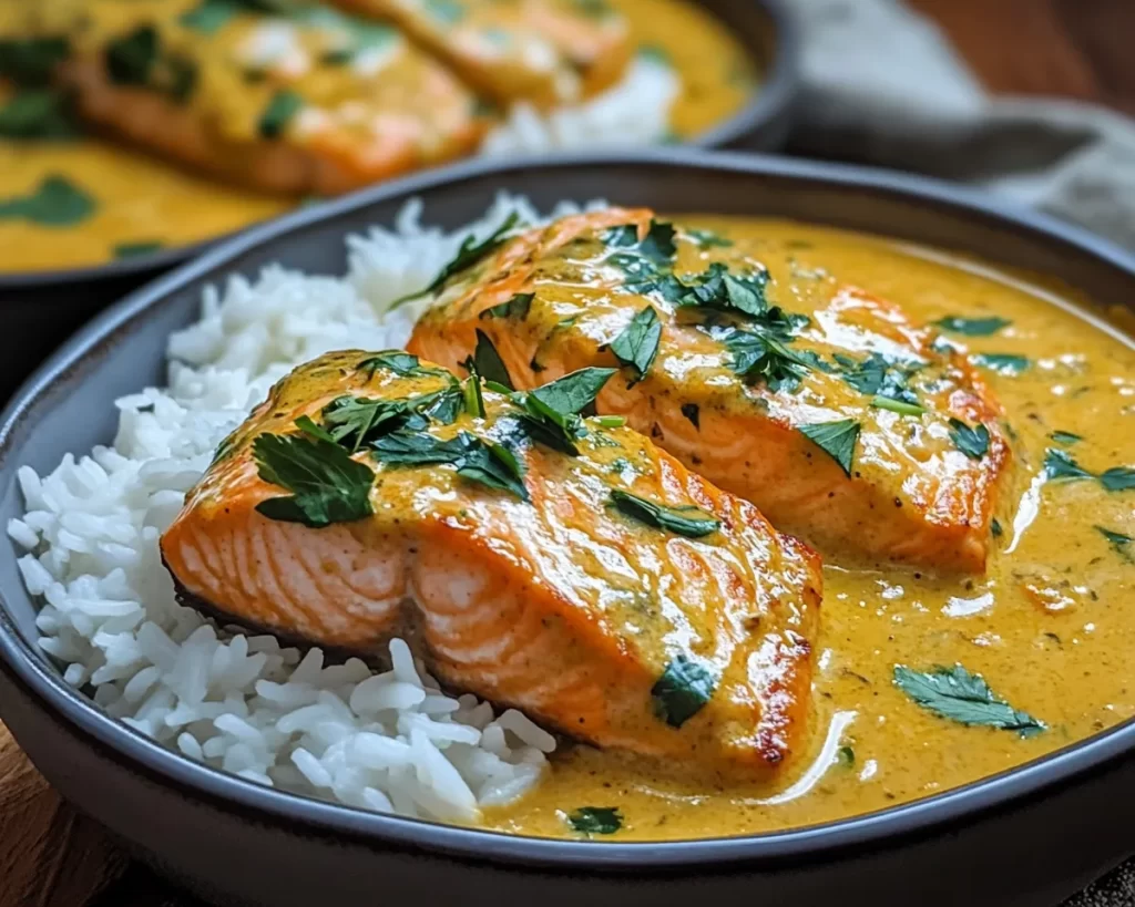 Savory Coconut Curry Salmon Recipe