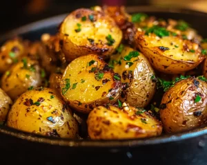 Easter Garlic Herb Roasted Potatoes