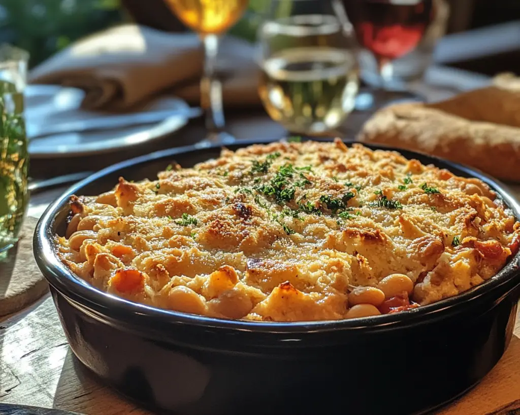 Italian Chicken Cobbler with Cannellini Beans | Cozy Holiday Dinner