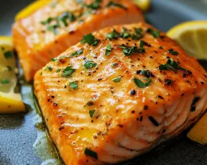 Healthy Baked Salmon with Dijon