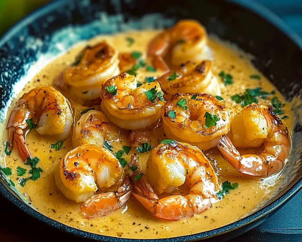 Quick Shrimp in Creamy Garlic Coconut Sauce