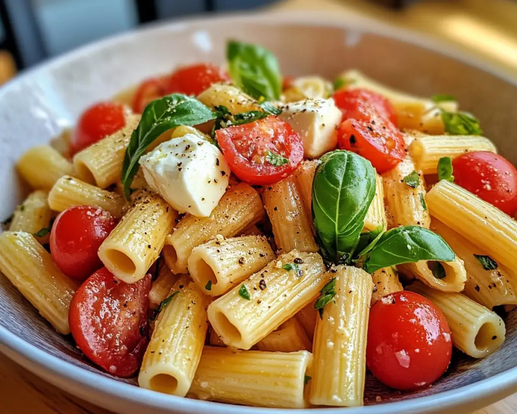 Simple Pasta Salad with Mozzarella