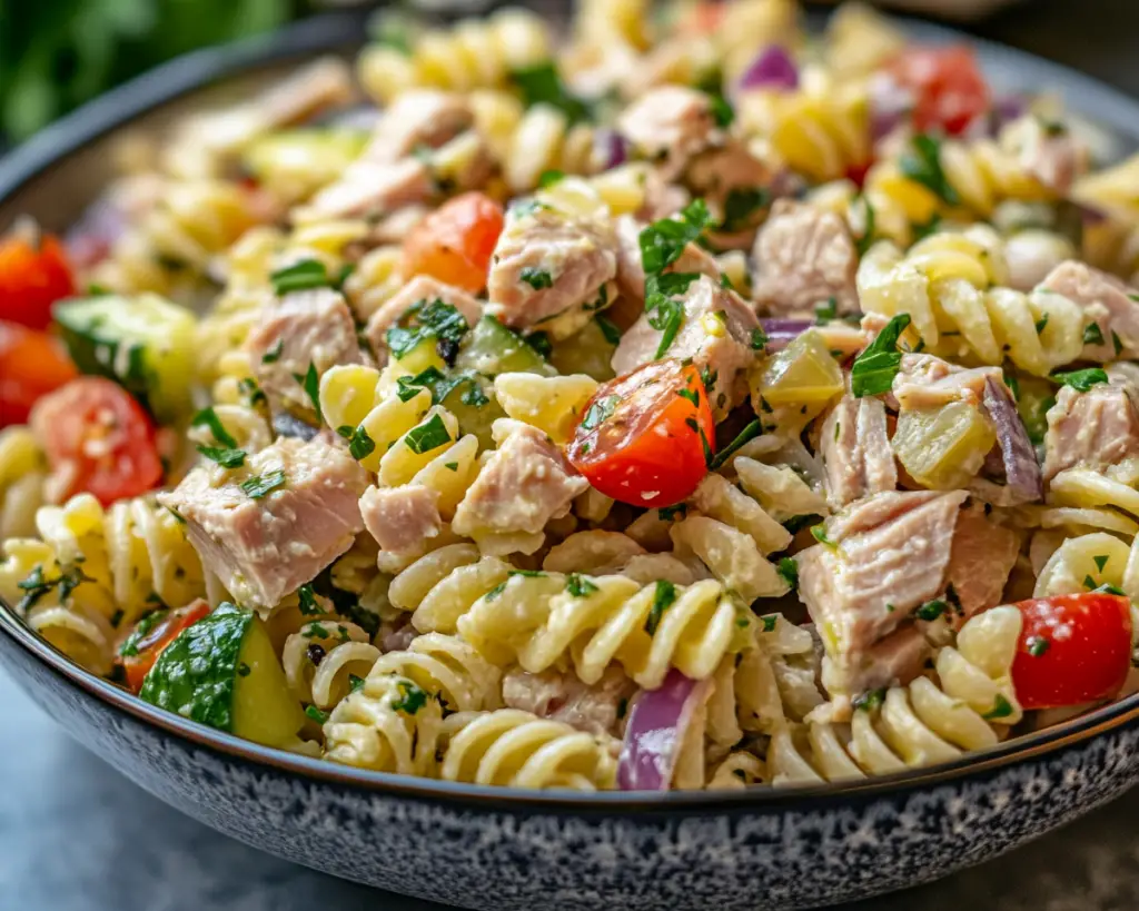 Mediterranean Tuna Pasta Salad
