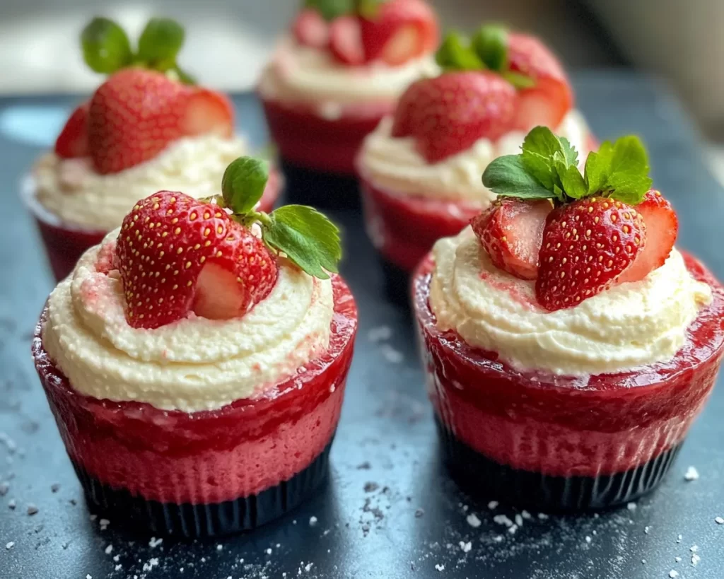 Spring Dessert: Strawberry Mousse Cups (No Bake)