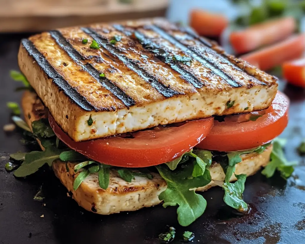 Grilled Tofu Sandwich (High-Protein Vegan Lunch)