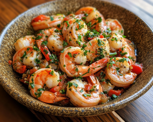 Mediterranean Shrimp with Garlic and Herbs