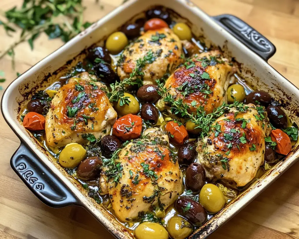 Mediterranean Baked Chicken with Olives