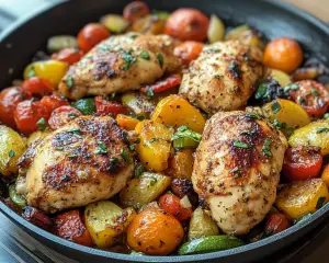 Healthy Chicken Skillet with Veggies