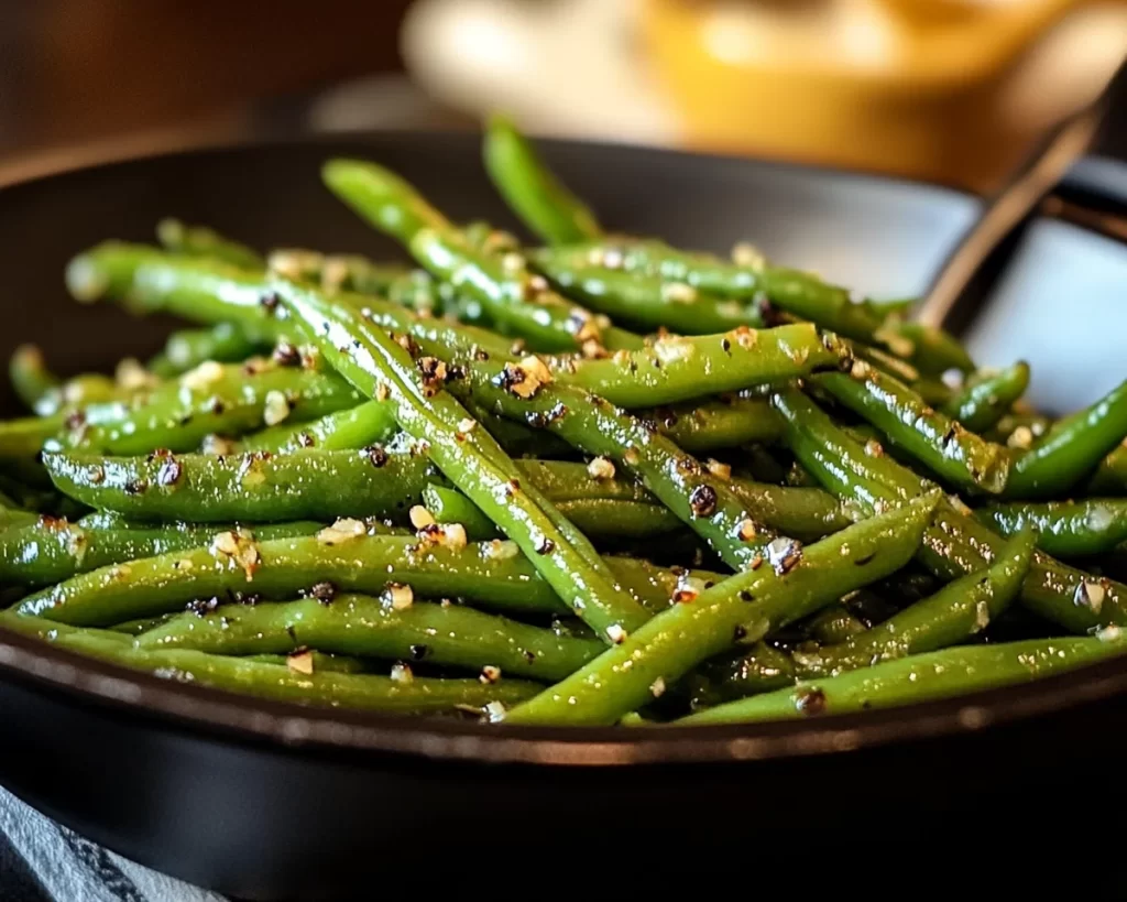 Spring Dinner Party Garlic Butter Green Beans