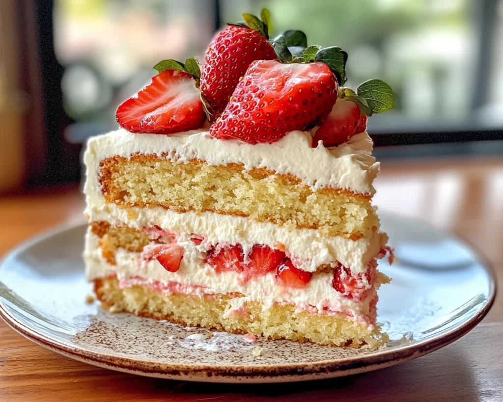 Mother’s Day Strawberry Layer Cake