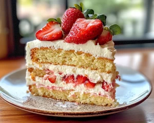 Mother’s Day Strawberry Layer Cake