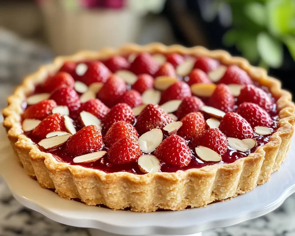 Mother’s Day Strawberry Almond Tart