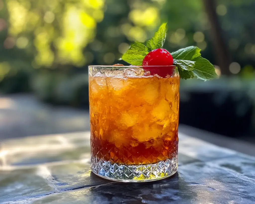 Classic Whiskey Smash Cocktail – Easy Bourbon Drink