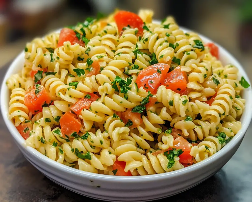 Cold Pasta Salad with Italian Dressing