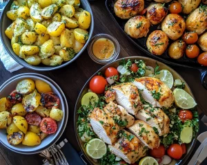 Spring Dinner Party Mediterranean Chicken