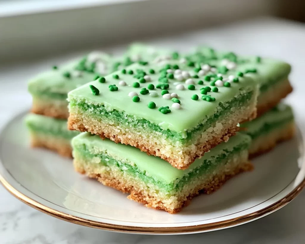 St Patrick’s Day Green Sugar Cookie Bars