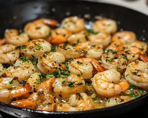 Garlic Butter Shrimp Skillet