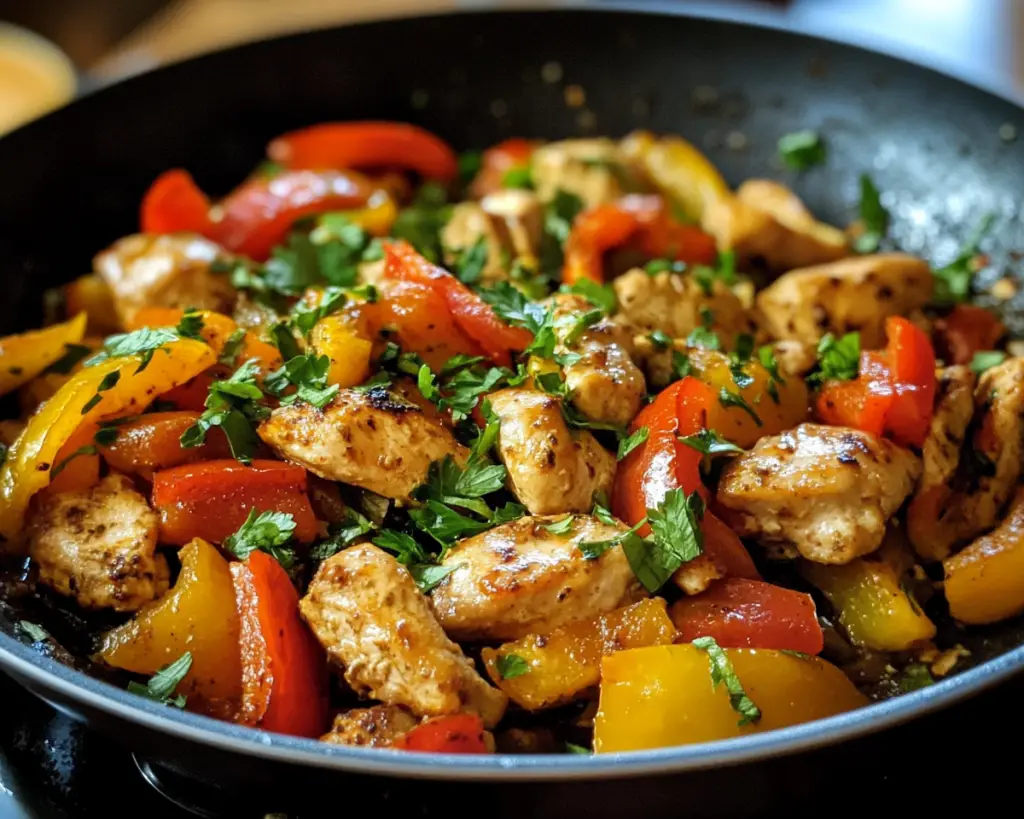 One-Pan Chicken with Bell Peppers
