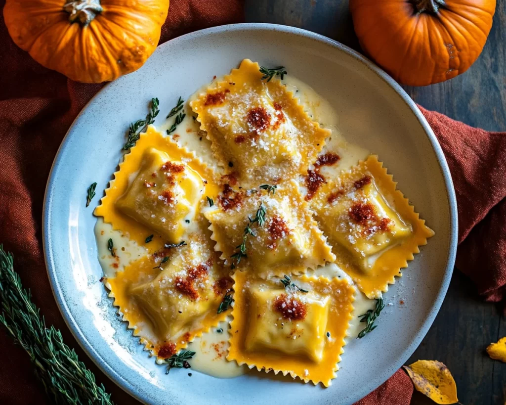 Easy Creamy Pumpkin Ravioli for Autumn Nights