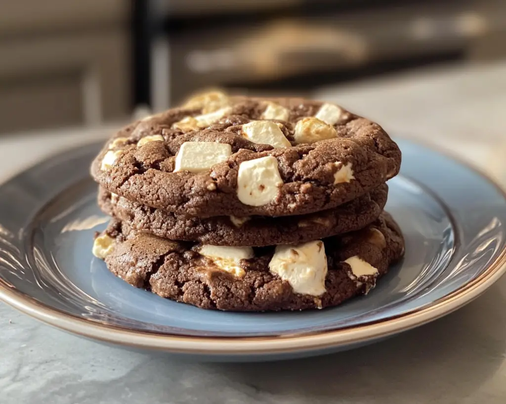 Double Chocolate S’mores Cookies (Melty & Gooey Dessert)