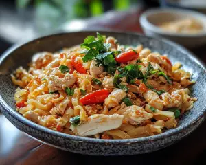 🍜 Kuay Tiew Kua Gai Thai Chicken Stir-Fried Rice Noodles