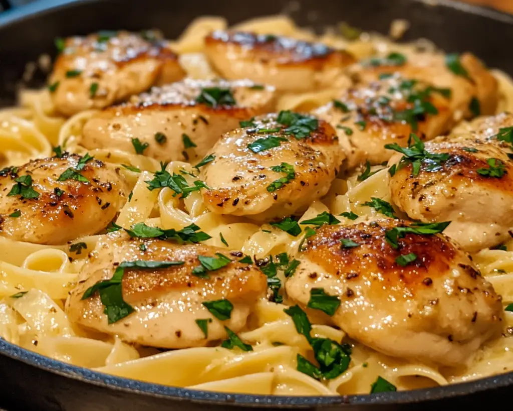 Garlic Butter Chicken with Pasta