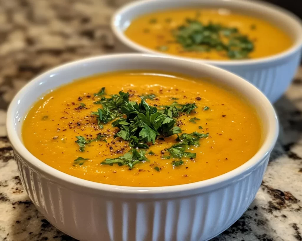 Spring Soup: Creamy Carrot Ginger Soup (Light)