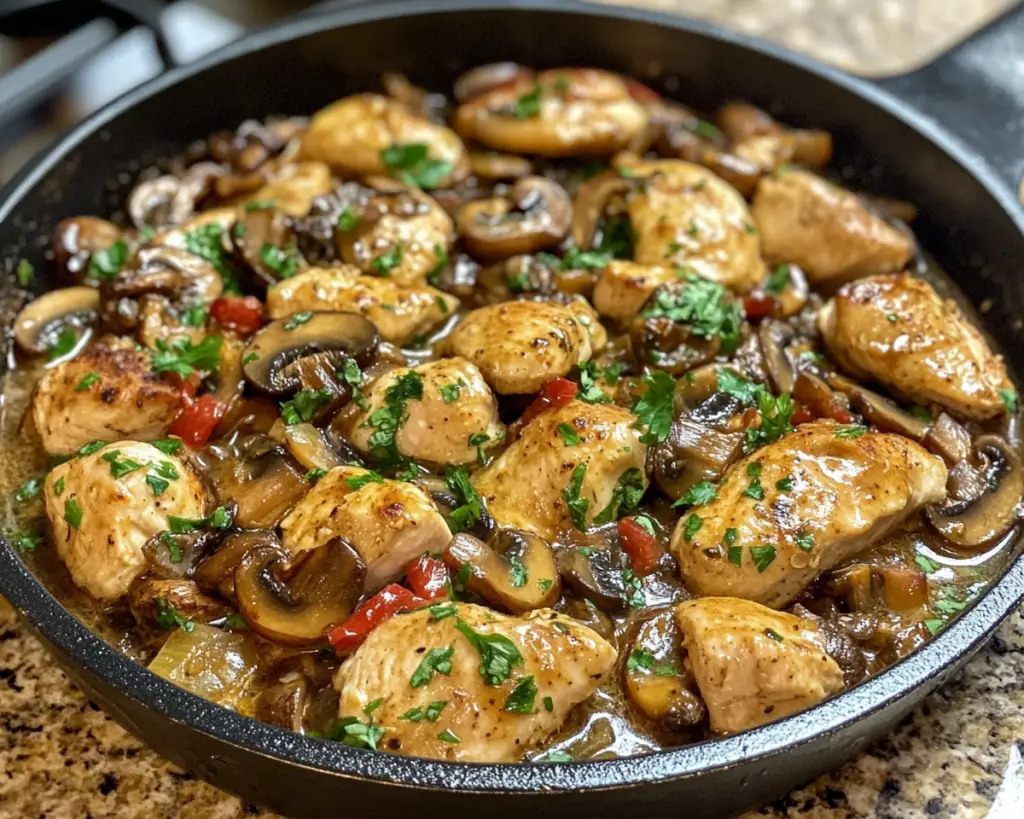 Easy Chicken and Mushroom Skillet