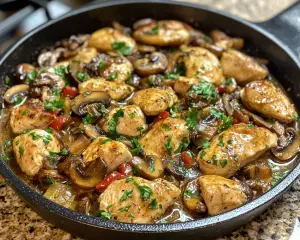 Easy Chicken and Mushroom Skillet