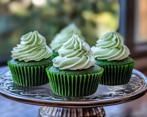 St Patrick’s Day Green Velvet Cupcakes