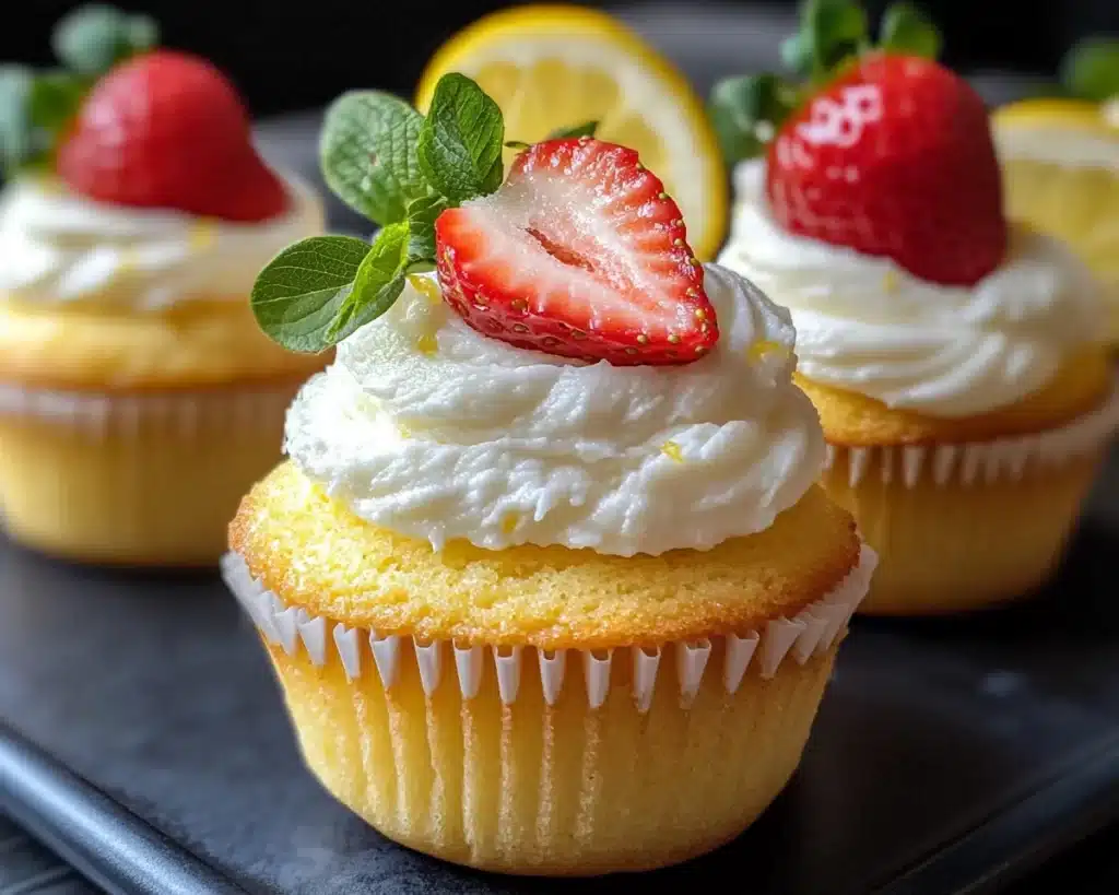Strawberry Recipes Easy: Strawberry Lemon Cake Cups