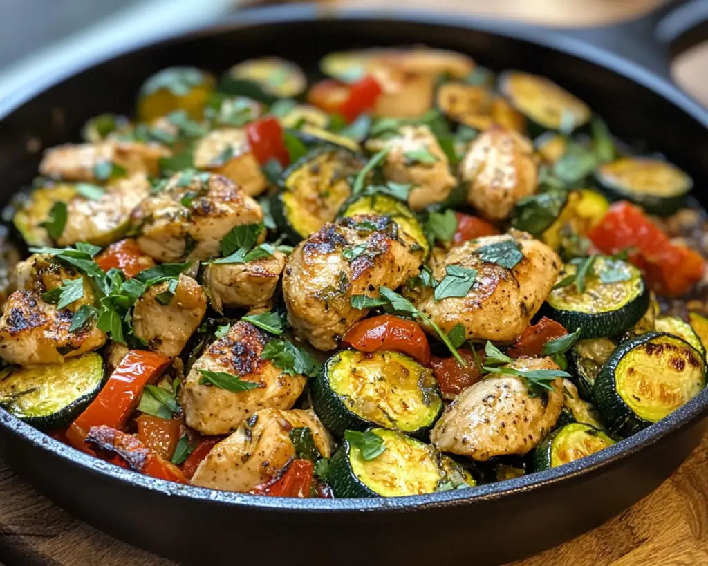 Healthy One-Pan Chicken and Zucchini