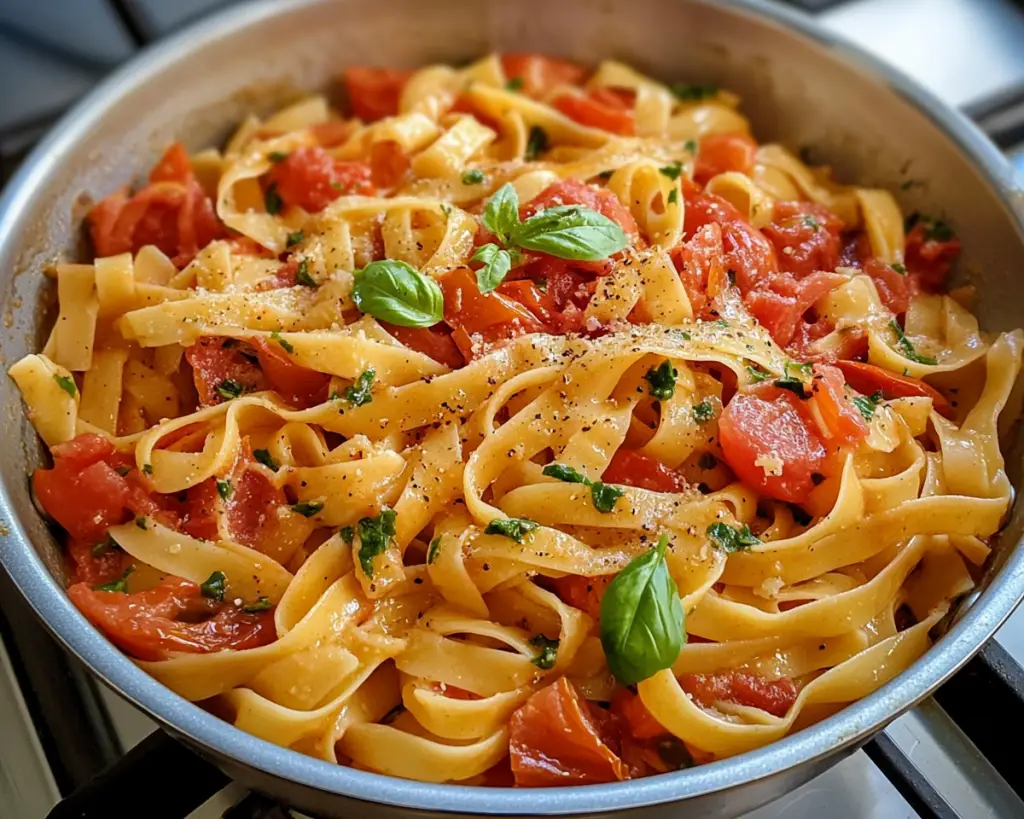 One-Pot Tomato Basil Pasta
