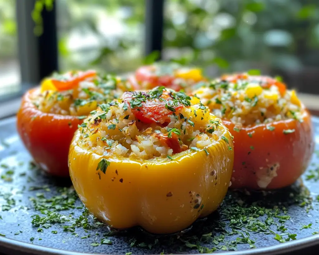 Mediterranean Stuffed Bell Peppers