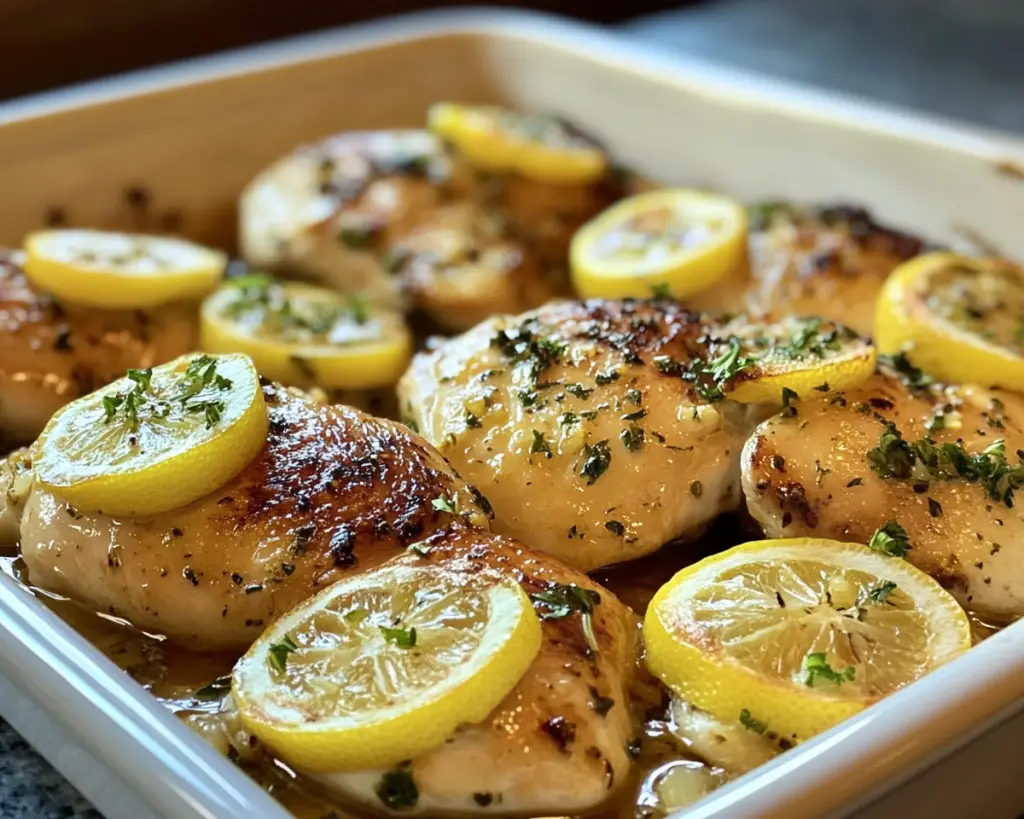 Baked Lemon Garlic Chicken