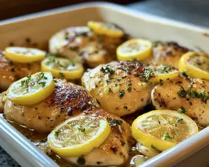 Baked Lemon Garlic Chicken