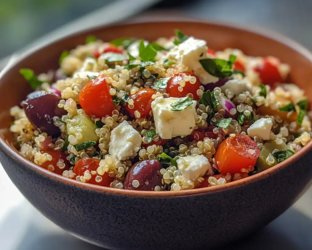 Mediterranean Quinoa Salad with Feta