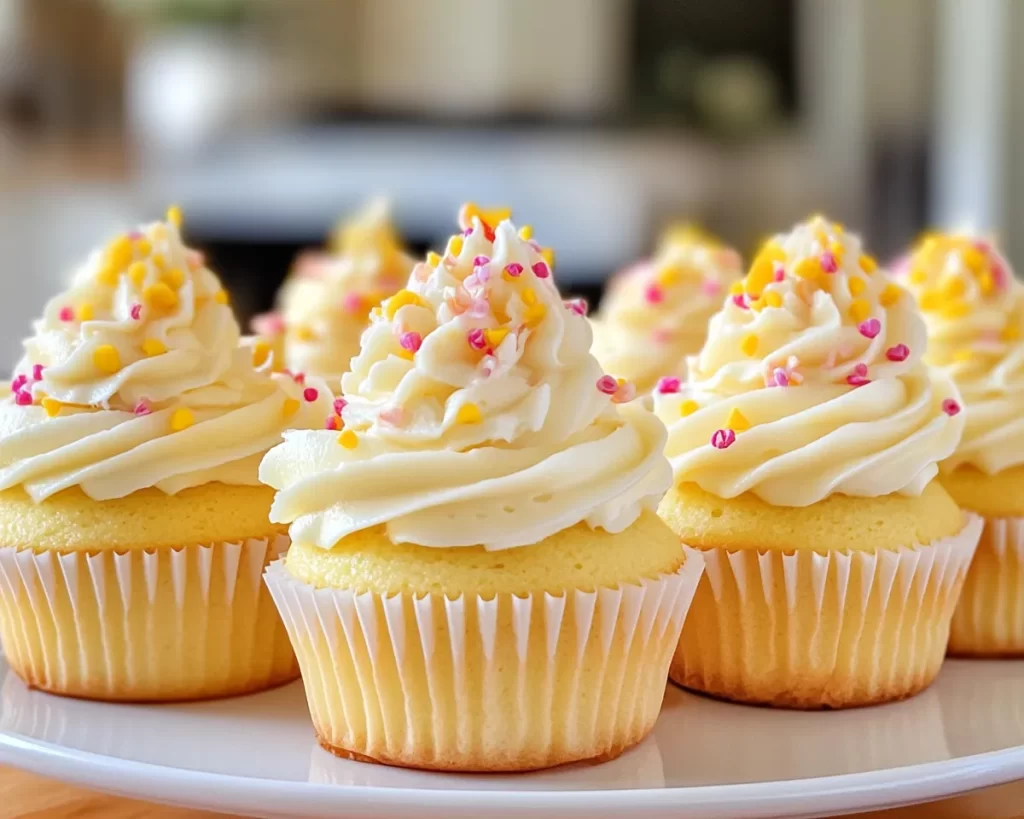 Spring Cupcakes: Lemon Cupcakes with Cream Cheese Frosting