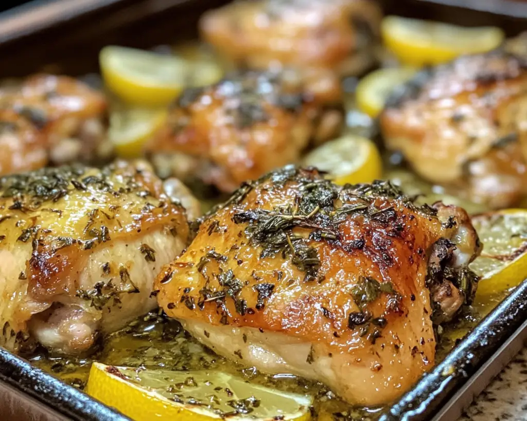 Lemon Herb Chicken Thighs in the Oven