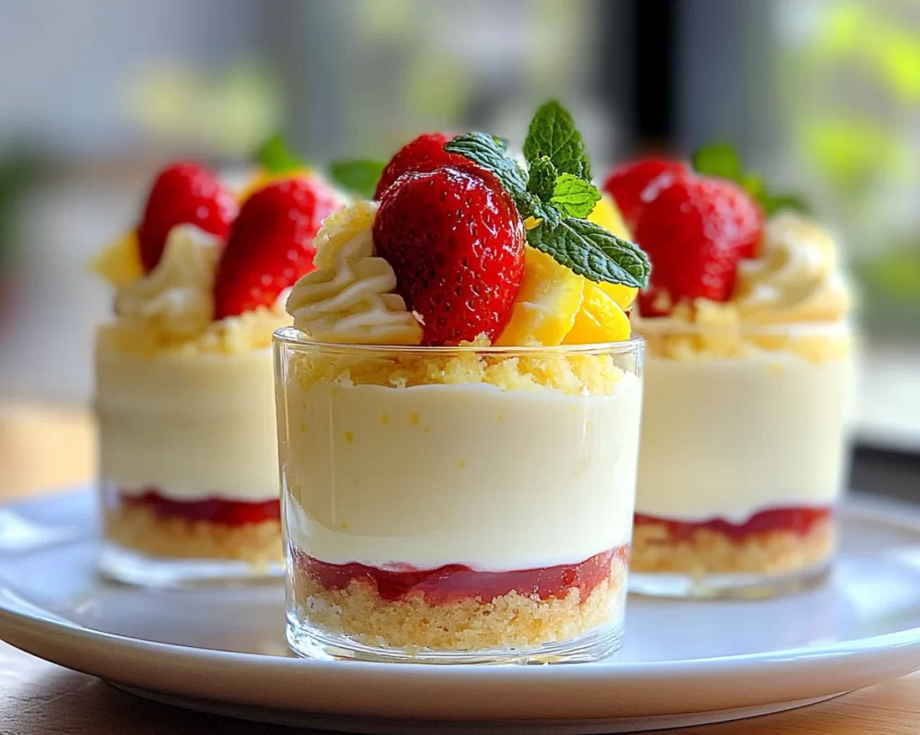 Spring Desserts: Lemon Cheesecake Parfait Cups