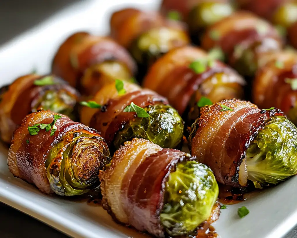 Bacon Wrapped Brussels Sprouts (Easy Crispy Appetizer)