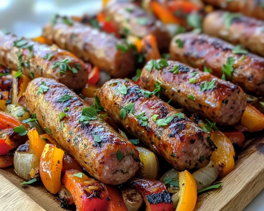 Spring Dinner: One Pan Sausage + Veggies