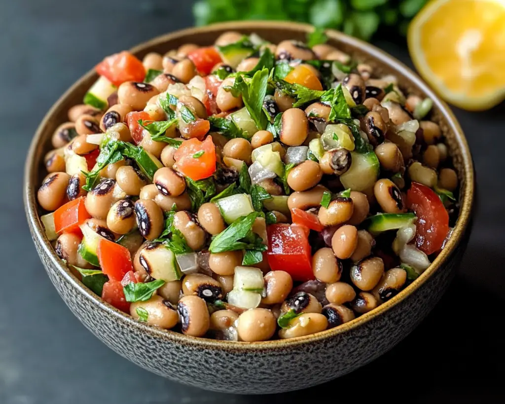 Quick & Healthy Black Eyed Pea Salad Recipe