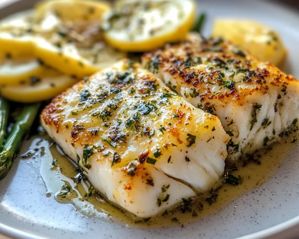 Spring Dinner Party Lemon Butter Cod