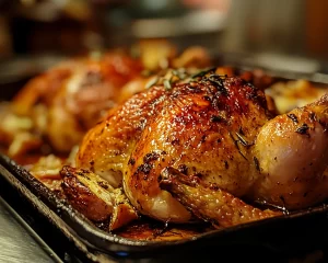 Spring Dinner Party Balsamic Roasted Chicken