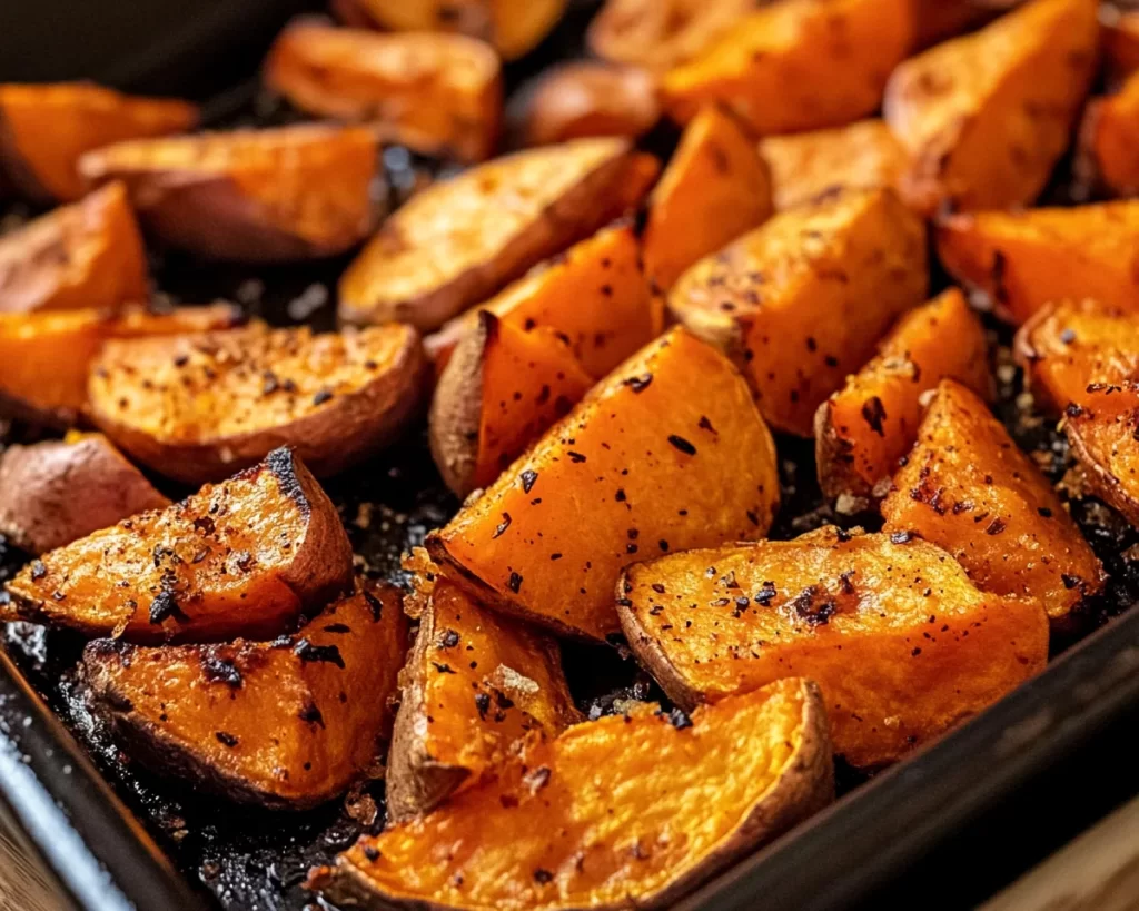 Summer Side Dishes: Crispy Roasted Sweet Potatoes