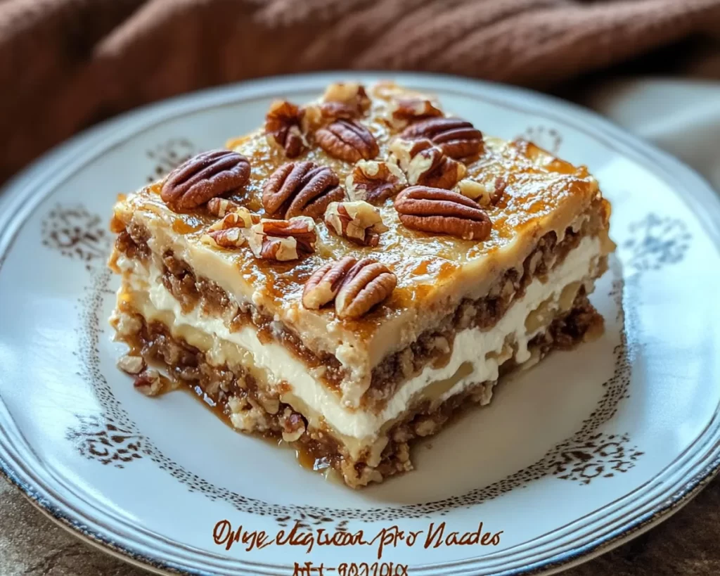 Indulge in Caramel Pecan Lasagna Squares!