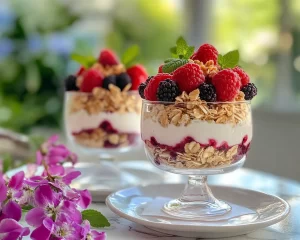 Mother’s Day Berry Yogurt Parfaits